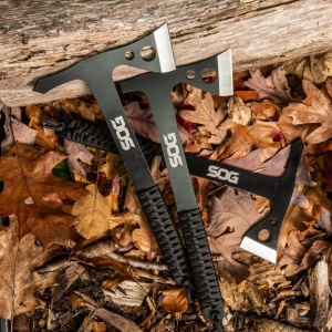 Set 3 tomahawk-uri de aruncat SOG Throwing Hawks, otel 3Cr13, muchie 45 mm - Img 10