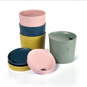 Set 4 cani mici cu capac MyCup´n Lid Short BIO, LIGHT MY FIRE