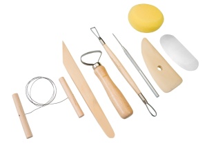 Set de 8 piese pentru modelaj in lut, Pebaro