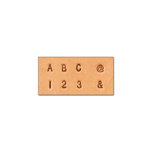 Set stante embosare piele LITERE si CIFRE 3mm. - Img 2
