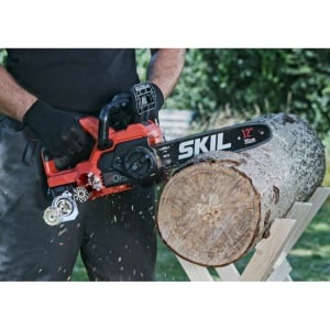 SKIL 0534 AA Fierastrau electric (drujba) Brushless, viteza 7.9 m/s, lama 30 cm, Accu 4 Ah si incarcator - Img 2