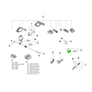 SKIL 20946, Capac bobina pentru coasele electrice modelele 0230 si 0240 - Img 3