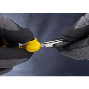 Stanley 0-10-409, Cutter cu blocarea lamei prin roata, DynaGrip, 135mm + o lama segmentata 9mm - Img 4