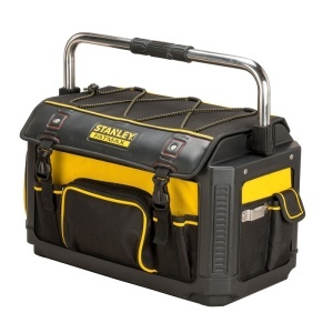 Stanley 1-79-213, Geanta pentru scule cu maner metalic Fatmax, baza rigida si impermeabila, din material textil, 20"