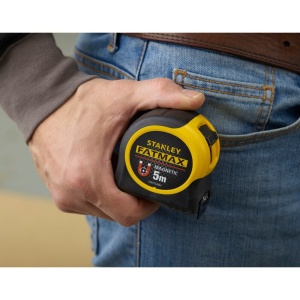 Stanley FMHT0-33864, ruleta magnetica fatmax 5m, Mylar®, BladeArmor, tru-zero, rupere la 3.2m, magnet detasabil, 5m x 32mm, blister - Img 7