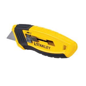 Stanley STHT10432-0, Cutter compact cu lama retractabila, 135mm + o lama trapezoidala 62mm - Img 3