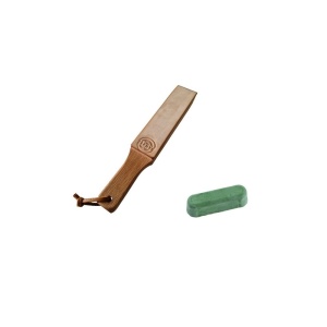 Strop cu doua fete din piele PREMIUM M marca ZEPHYR cu pasta de ascutire Chrox/Dialux Verde