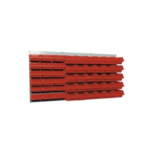 Suport casete de organizare1200x600 mm, incl. 48 casete rosii - Img 2
