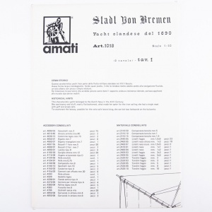 1018 Planuri constructie navomodel Amati Stadt von Bremen - Img 4