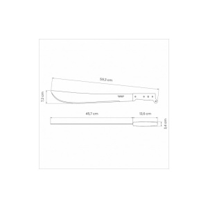 26616018 Maceta, maner polipropilena, dimensiuni lama 460x66mm, Tramontina - Img 3