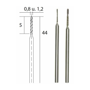 28255 Burghie diamantate 0,8 si 1,2mm, Proxxon - Img 5