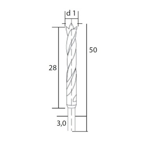 28876 Set burghie HSS cu pin pentru centrare, Proxxon - Img 3