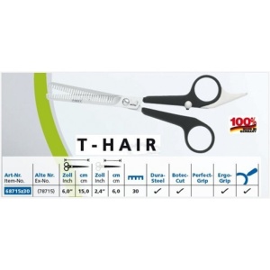 768715z30 Foarfeca pentru texturizare 15 cm, T-Hair, Kretzer