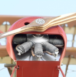 Aeromodel Fighter Fokker Dr I. scara1:16 Model de aeronavă din lemn și metal - Img 8