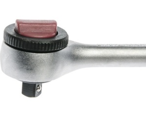 Antrenor cu clichet reversibil WGB 1/4" 140 mm, crom-vanadiu - Img 3