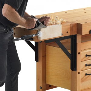 Banc de lucru pentru tamplarie PROFI Elite 2000 + platforma fixare + dulap SM04, Sjobergs - Img 20