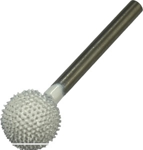 Biax sculptura lemn SABURR - cap sferic, tija Ø3 mm, 10 x 10 mm - Img 2