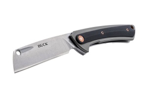 Briceag de buzunar Buck HiLine 0263GYS-B, otel D2, maner G10 si aluminiu, flipper - Img 7