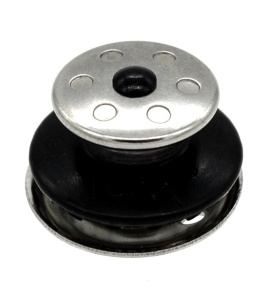 Buton superior Polka dot Black pentru sisteme de fixare LOXX