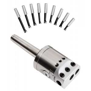 Cap de alezat Ø 50 mm MT2-M10 cu set de bare de alezat, WABECO - Img 5