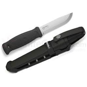 Cutit Full-Tang Morakniv Garberg INOX, Teaca piele si maner Polimer negru, pentru Bushcraft si Outdoor - Img 11