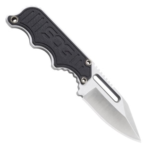 Cutit neck knife SOG Instinct Mini G10 Satin, otel 5Cr15MoV, lama Drop Point 48 mm - Img 22