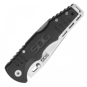 Cutit pliabil SOG Salute Mini Bead Blasted FF1001-CP, lama 8Cr13MoV, Lockback, maner G10, EDC Tactical Folder - Img 15