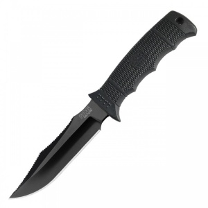Cutit tactic SOG SEAL Pup Elite Black TiNi Straight Edge, otel AUS-8, lama 123 mm - Img 15