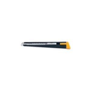 Cutter profesional din otel OLFA 180 Black Japonia, carcasa metalica, lama 9 mm - Img 2