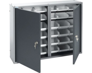 Dulap cutii organizare cu 2 usi si 36 cutii, 800x600x200mm