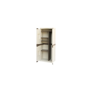 Dulap utilitar plastic 2 usi, Evolution 700x470x1780 mm, cu 4 polite si spatiu pentru unelte inalte - Img 5