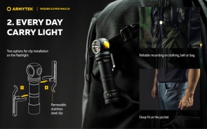 F06702C Wizard C2 Pro Max LR - lumina alba, Armytek - Img 8