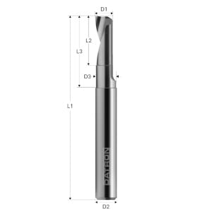 Freza cu 1 canelura, Datron 0068804E, 4.0x9.0x6.0mm - Img 2