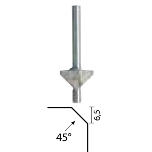 Freza pentru tesirea muchiilor, 45grade, Proxxon 29044 - Img 3