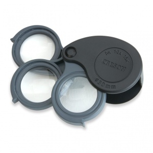 Lupa pliabila TriView, putere 5x/10x/15x, cu carcasa incorporata, Carson - Img 10