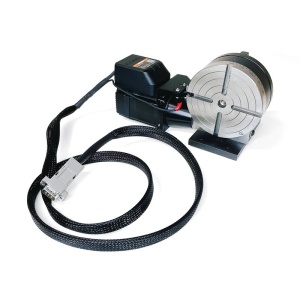 Masa rotativa cu pregatire CNC cu motot pas cu pas 36V, freze Sherline - Img 5