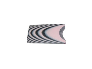 Material compozit pentru maner cutit G10 - 9.5 mm, Black/Pink 2/2
