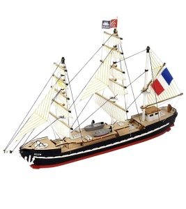 Navomodel de antrenament Belem Easy Kit - Model de nava din lemn cu vopsele, scara 1:160 - Artesania Latina