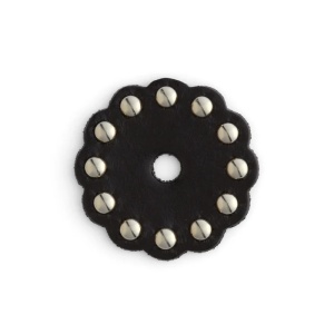 Ornamente negre din piele pre-gaurite Tandy Leather SUA - Img 3