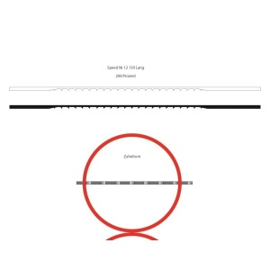 Panze traforaj revers NIQUA SPEED 13cm set 12 panze - Img 2