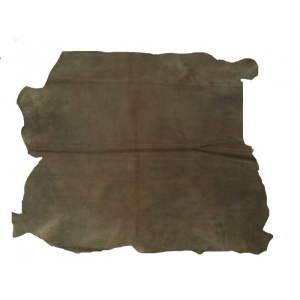 Piele Camoscio Kaki pentru Proiecte Mici - Piele Naturala (cod CAM 16) - Img 2