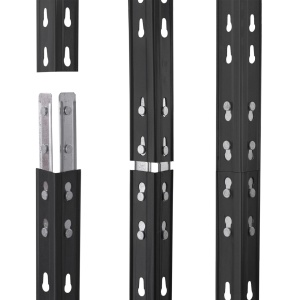 Raft metalic depozitare 180 x 75 x 35 cm, antracit, 4 polite, 175 kg/polita - Img 5
