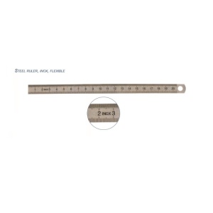 Rigla flexibila din INOX, 1000 x 24 x 0.5 mm - Img 2