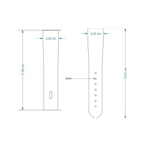 Sabloane taiere pentru curele de ceas din piele 18, 20, 22, 24mm latime - Img 4