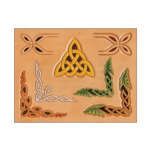 Sablon pielarie colturi celtice - Tandy Leather SUA - Img 2