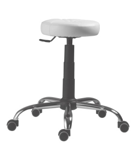 Scaun profesional 1290 Pu Taburet, rotativ, baza cromata
