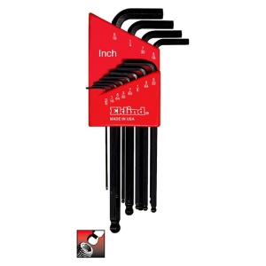 Set chei locas hexagonal cu cap sferic .050"-5/16"/ 12 piese - Img 2