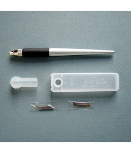 Set Cutter/cutit metalic de precizie / hobby / craft + 80 LAME SCHIMB + VARF 30/45°NT Cutter - Img 4