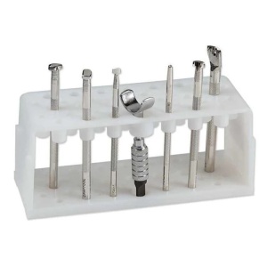 Set de baza modele florale stante/embosare si stand pentru pielare, Tandy Leather SUA