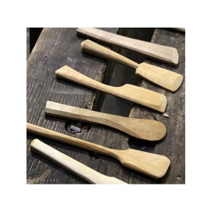 Set lingura subtire si spatula de cioplit din lemn de cires - Img 11